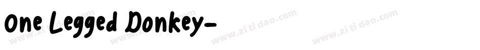 One Legged Donkey字体转换